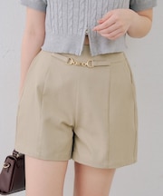 【continuer】ビット付ショートパンツ