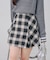 【continuer】チェックプリーツミニスカート
