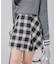 【continuer】チェックプリーツミニスカート