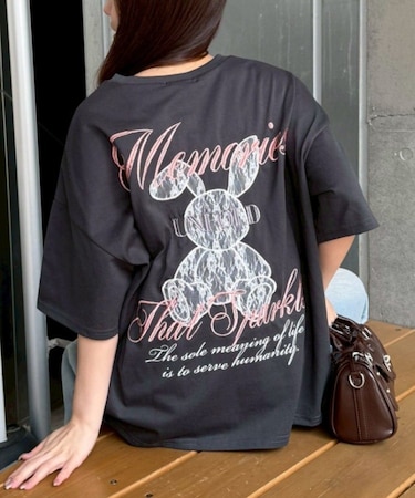 【continuer】レースウサギBIGTシャツ