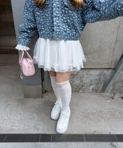 【continuer】重ねチュールミニスカート