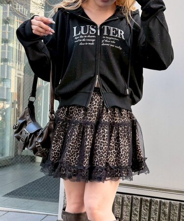 【continuer】重ねチュールミニスカート