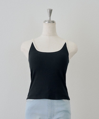 【カップ付き】配色ブラトップ