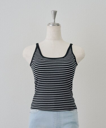 【カップ付き】配色ブラトップ