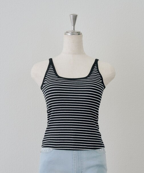 【カップ付き】配色ブラトップ