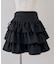 【continuer】サイドリボンティアードミニスカート