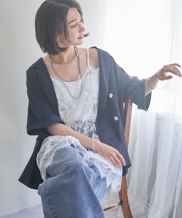 【スカーフSET！】ハーフスリーブテーラージャケット