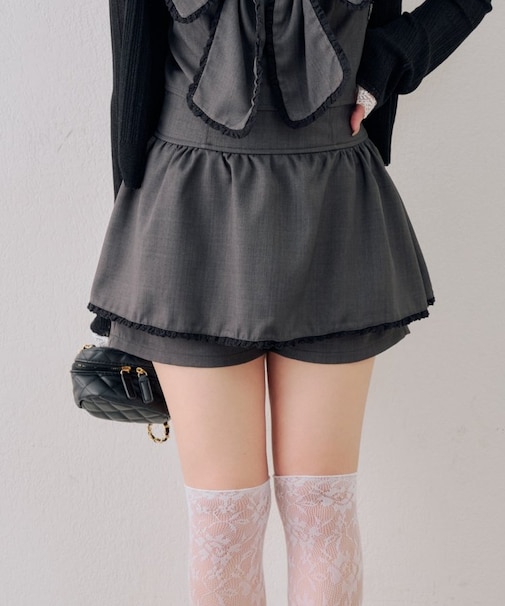 【continuer】[set]レース付フリフリスカパン