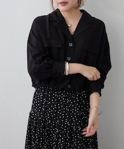 ミリタリーショートシャツジャケット