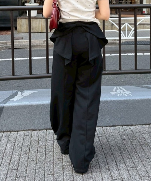 【ANOTHER BRANCH】リボン付きバレルカットパンツ