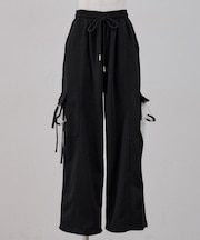 【continuer】スウェットリボンカーゴパンツ