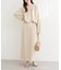 【natural couture】スリット釦ナロースカート