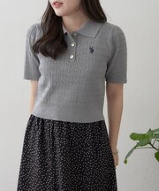 【U.S.POLOASSN.】半袖ポロニット