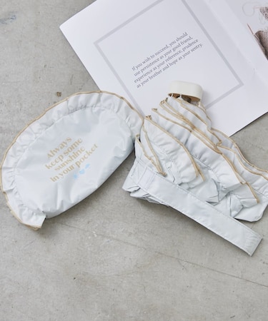 【晴雨兼用】ポーチ付き折りたたみ傘