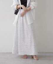 《無地/ドット》サテンマーメイドスカート