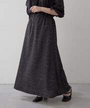 《無地/ドット》サテンマーメイドスカート