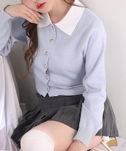 【one after another】衿付きニット