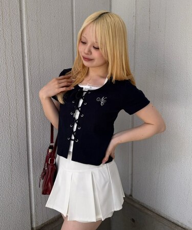 【continuer】レースUPドッキングプルオーバー