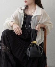 【選べる2デザイン】大人カジュアル、シアーブルゾン