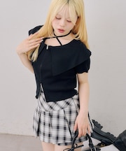 【continuer】WジップBIG衿カーディガン