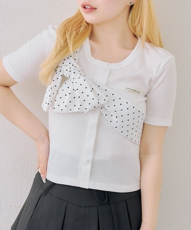 【continuer】ビッグリボンテレコプルオーバー