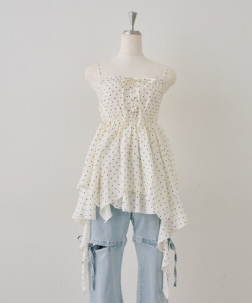 【continuer】レースアップキャミチュニック