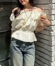 【ANOTHER BRANCH】BIG衿オフショルブラウス