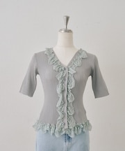 【ANOTHER BRANCH】レース付カーディガン