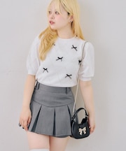 【continuer】オーガンちびリボンニット