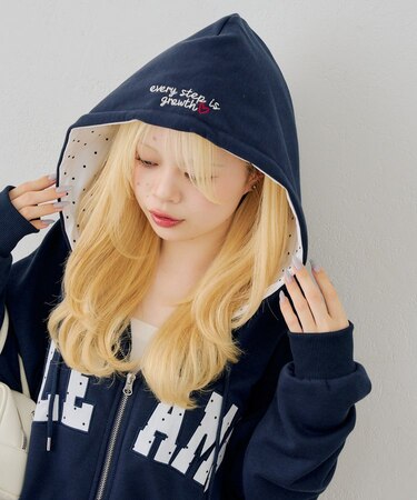 【ANOTHER BRANCH】配色BIGロゴZIPパーカー