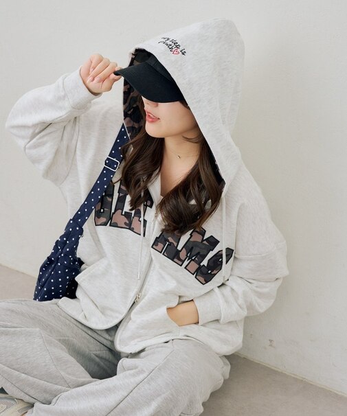 【ANOTHER BRANCH】配色BIGロゴZIPパーカー