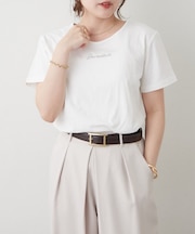 【メタルプレートで高見え】ロゴＴシャツ