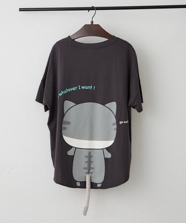 【ANOTHER BRANCH】【人気デザイン】アニマル尻尾Tシャツ