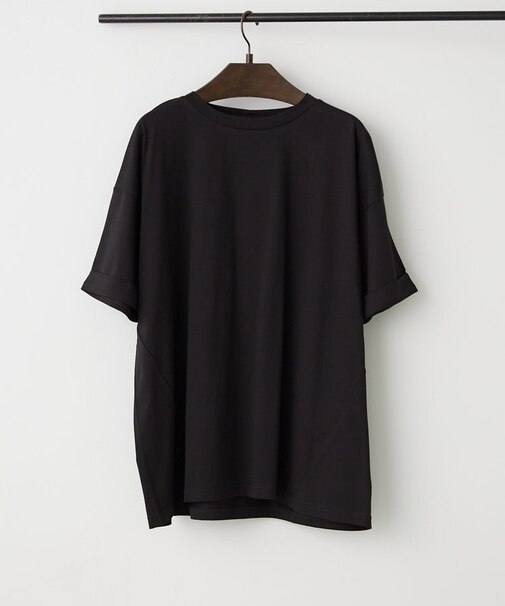 【接触冷感】バック切替コクーンＴシャツ