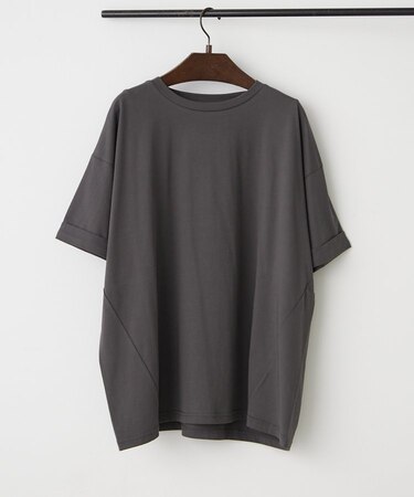 【接触冷感】バック切替コクーンＴシャツ