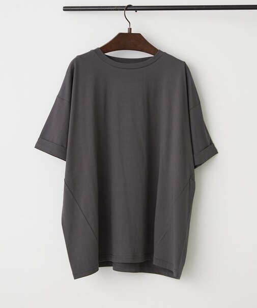 【接触冷感】バック切替コクーンＴシャツ