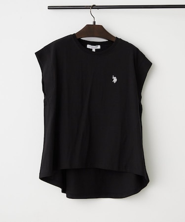 【U.S. POLO ASSN.】接触冷感フレンチ袖Tシャツ