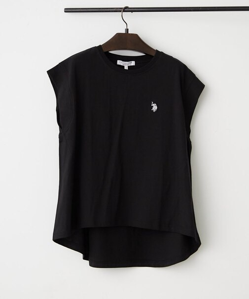 【U.S. POLO ASSN.】接触冷感フレンチ袖Tシャツ