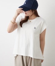 【U.S. POLO ASSN.】接触冷感フレンチ袖Tシャツ