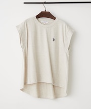 【U.S. POLO ASSN.】接触冷感フレンチ袖Tシャツ