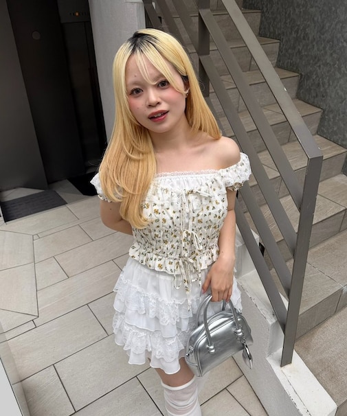 【continuer】ギャザードッキングブラウス