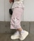 【continuer】リボンカーゴハーフ裏毛パンツ