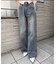 【continuer】キラキラロゴバギーデニムパンツ