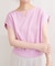 【natural couture】きれいめポンチキーネックトップス