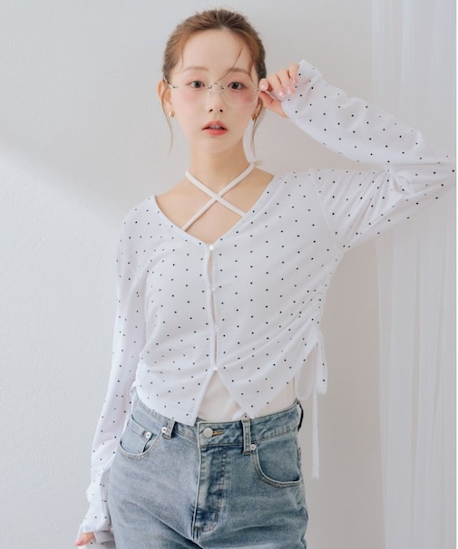 【continuer】UVカット率90％サイドドロストUVカットカーディガン