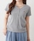 【柔らかめなテレコ素材で伸縮性良好】ヘンリーVネックTシャツ