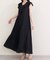 【natural couture】フリルカラーノースリワンピース