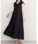 【natural couture】フリルカラーノースリワンピース