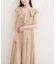 【natural couture】フリルカラーノースリワンピース