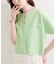 【natural couture】パール釦半袖ニットカーディガン